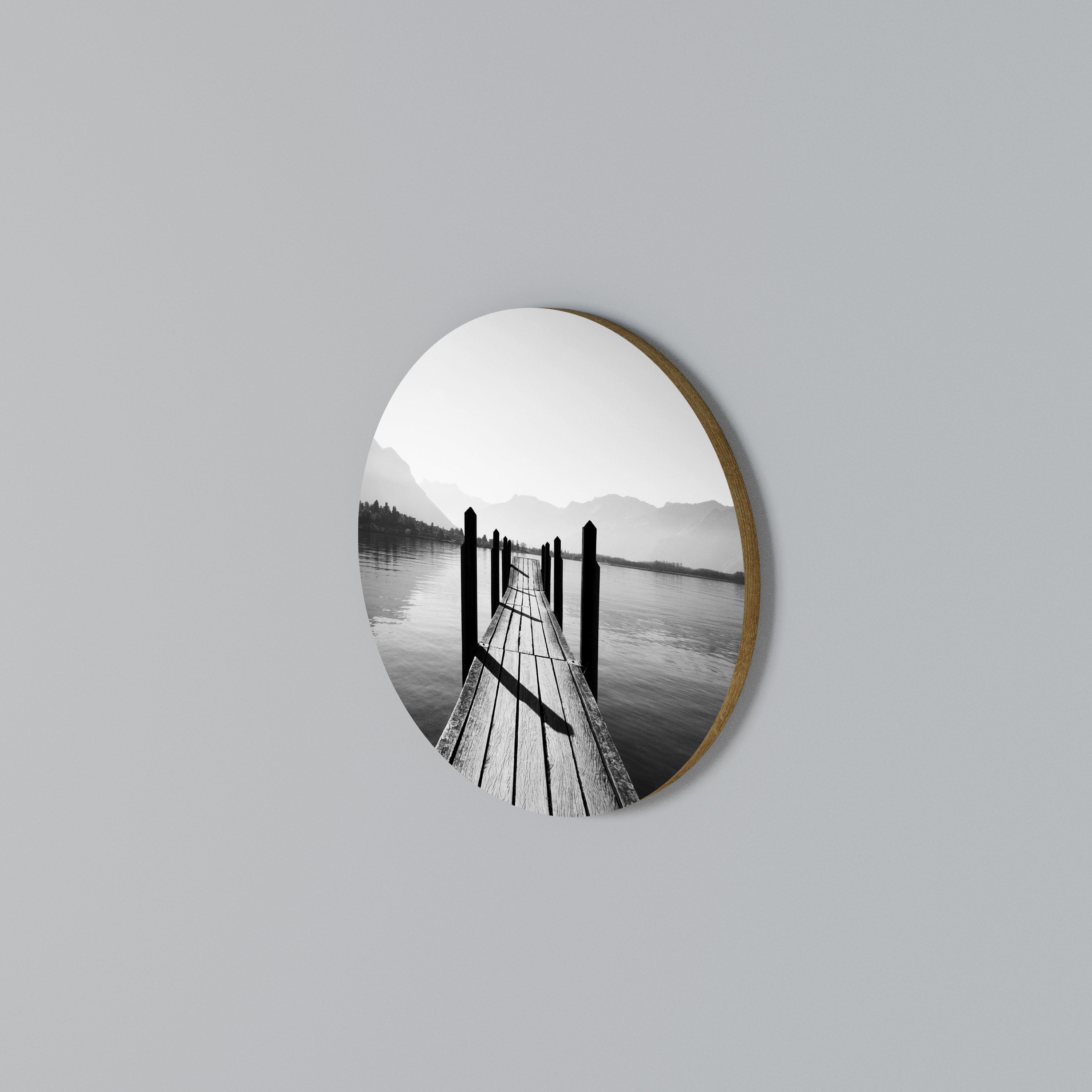 WALK INTO THE DEEP Arte de Parede Redonda