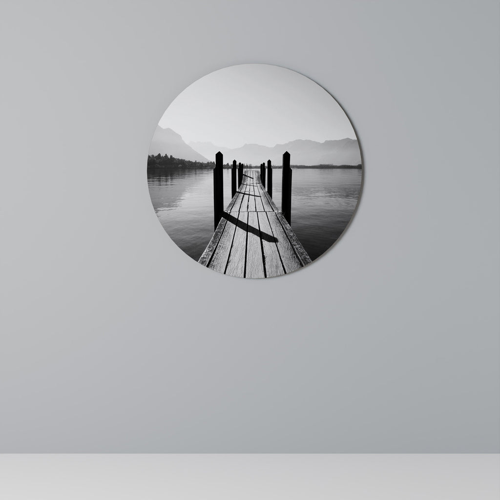 WALK INTO THE DEEP Quadro Redondo Decorativo