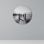 WALK INTO THE DEEP Quadro Redondo Decorativo