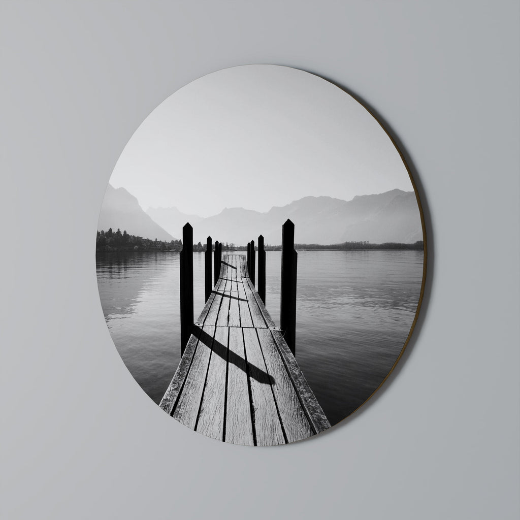 WALK INTO THE DEEP Quadro Redondo Decorativo