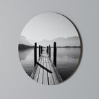 WALK INTO THE DEEP Quadro Redondo Decorativo