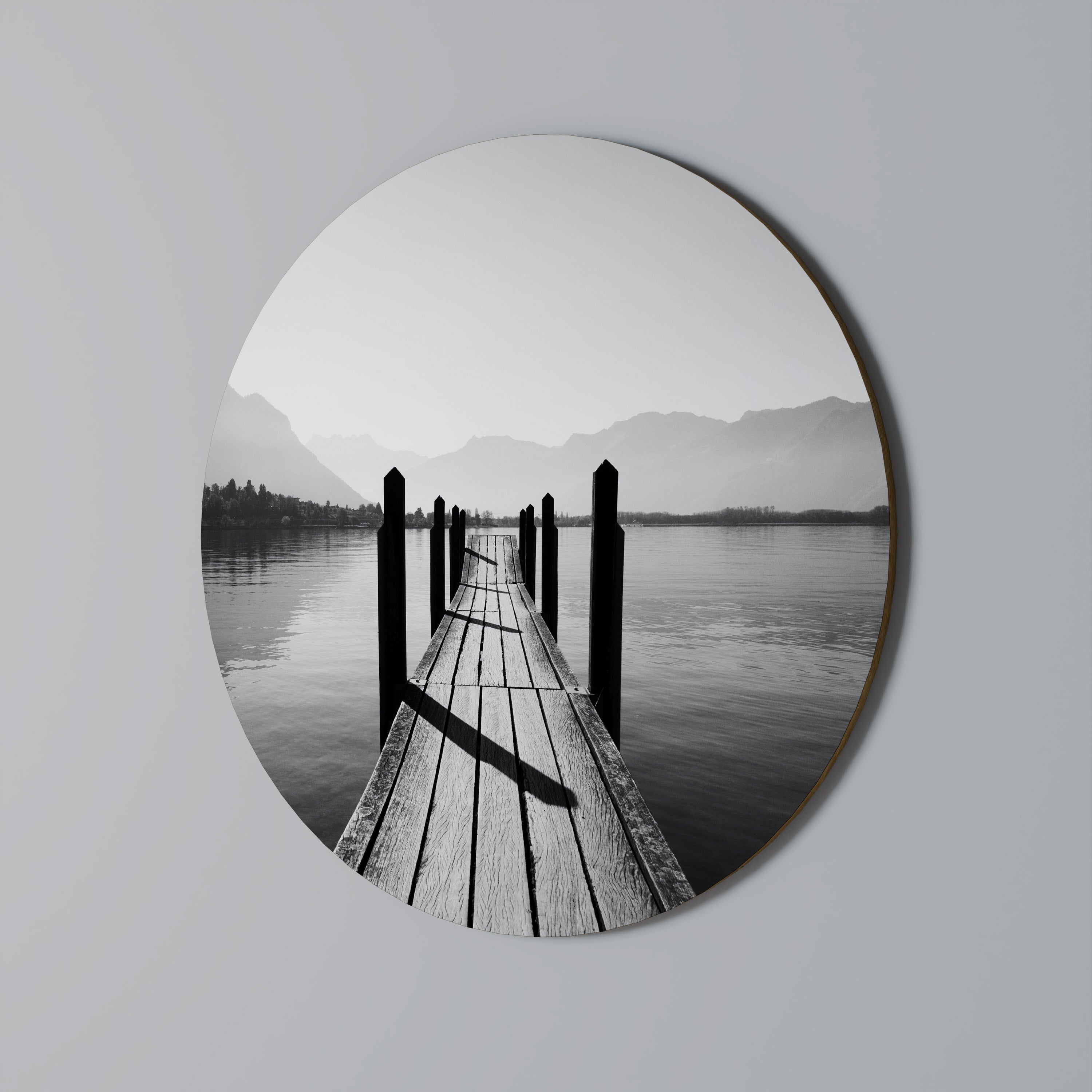 WALK INTO THE DEEP Quadro Redondo Decorativo