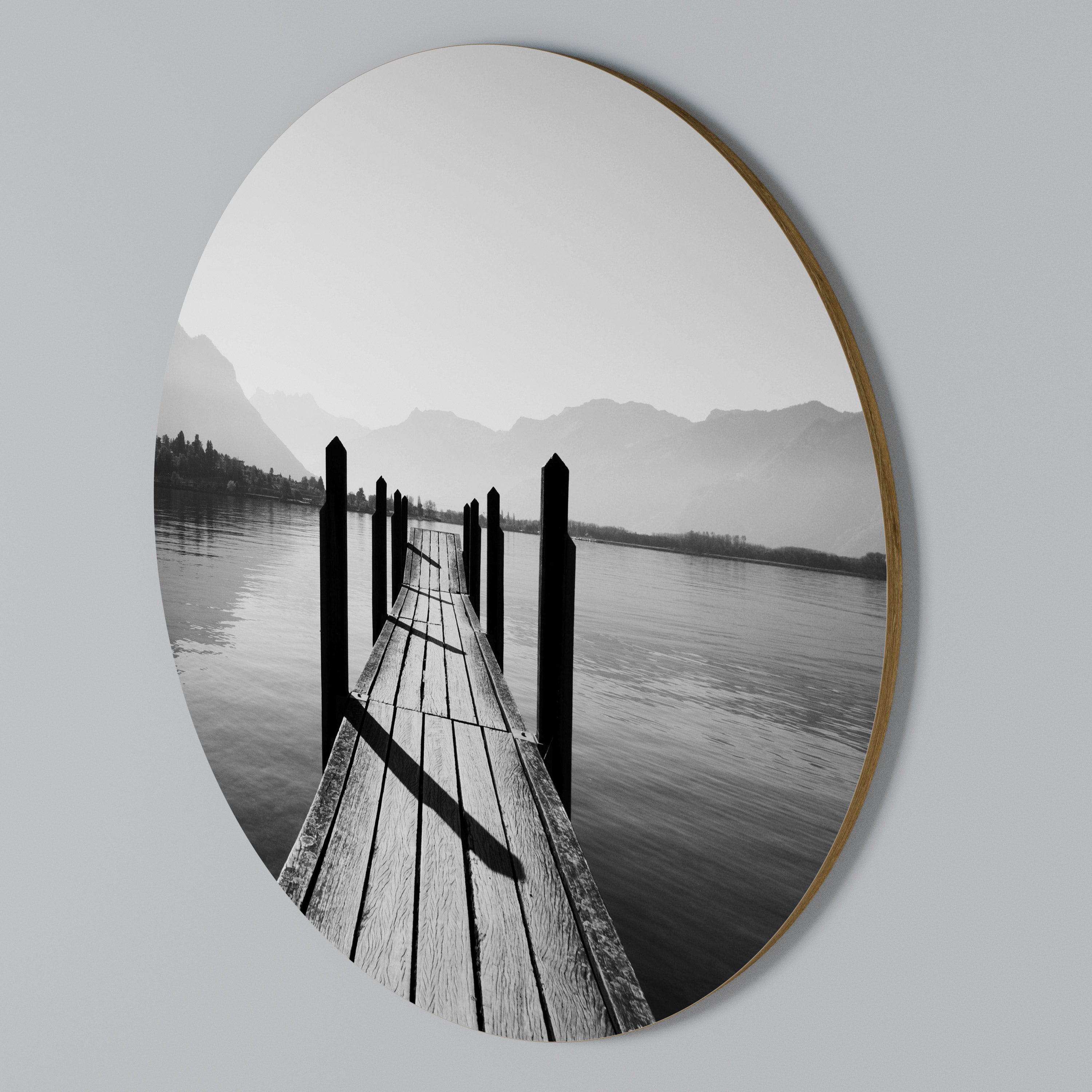 WALK INTO THE DEEP Arte de Parede Redonda