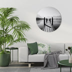 WALK INTO THE DEEP Quadro Redondo Decorativo