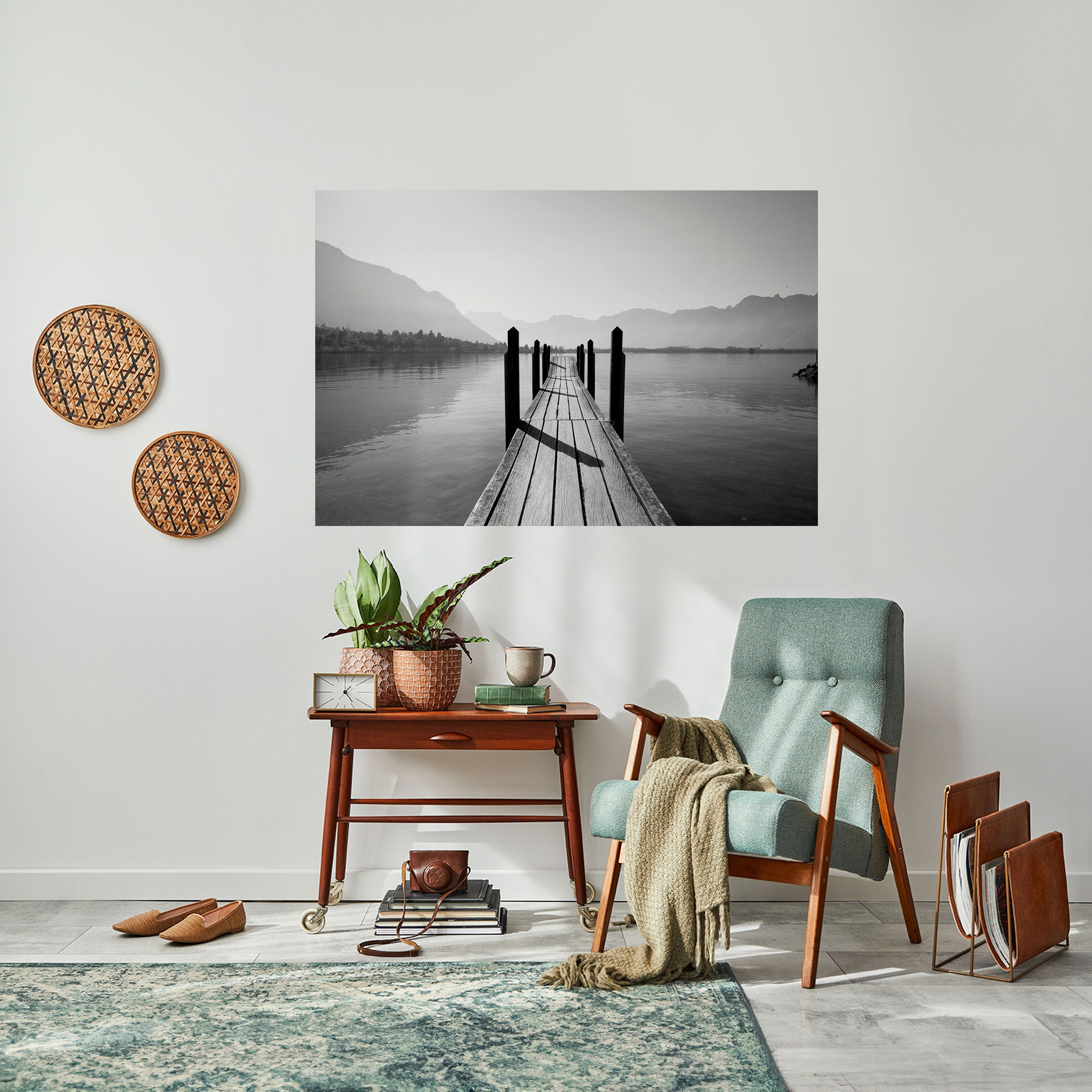 WALK INTO THE DEEP Poster Horizontal Autocolante
