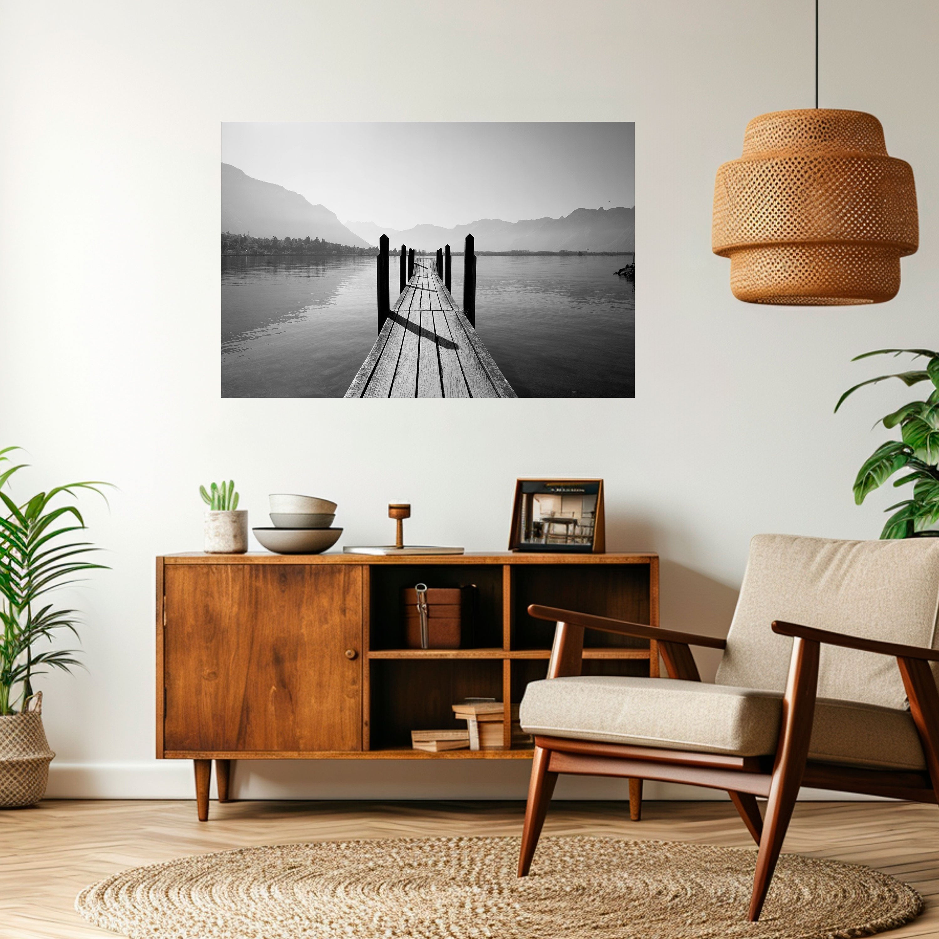 WALK INTO THE DEEP Poster Horizontal Autocolante