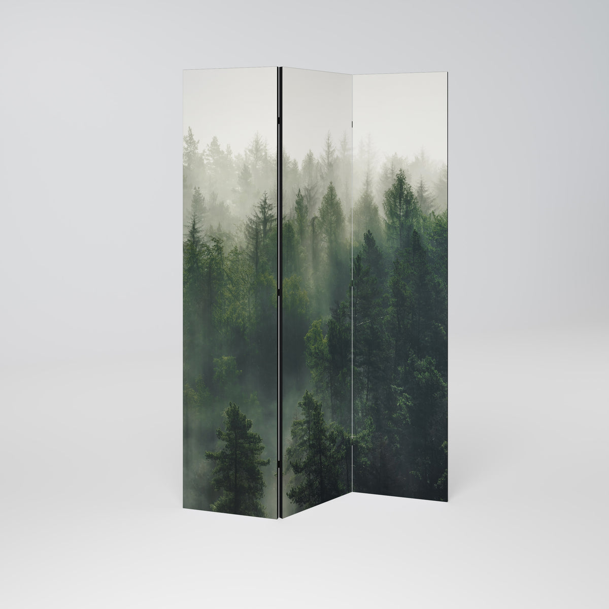MISTY FOREST Biombo de 3 Painéis