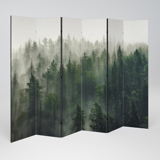 MISTY FOREST Biombo de 6 Painéis
