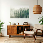 MISTY FOREST Peel and Stick Horizontal Poster