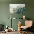 MISTY FOREST Peel and Stick Horizontal Poster