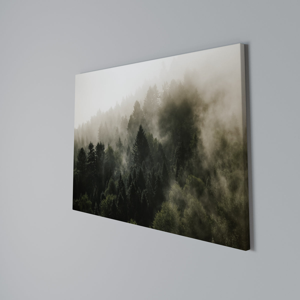 MISTY HIGHLANDS Horizontal Canvas Print