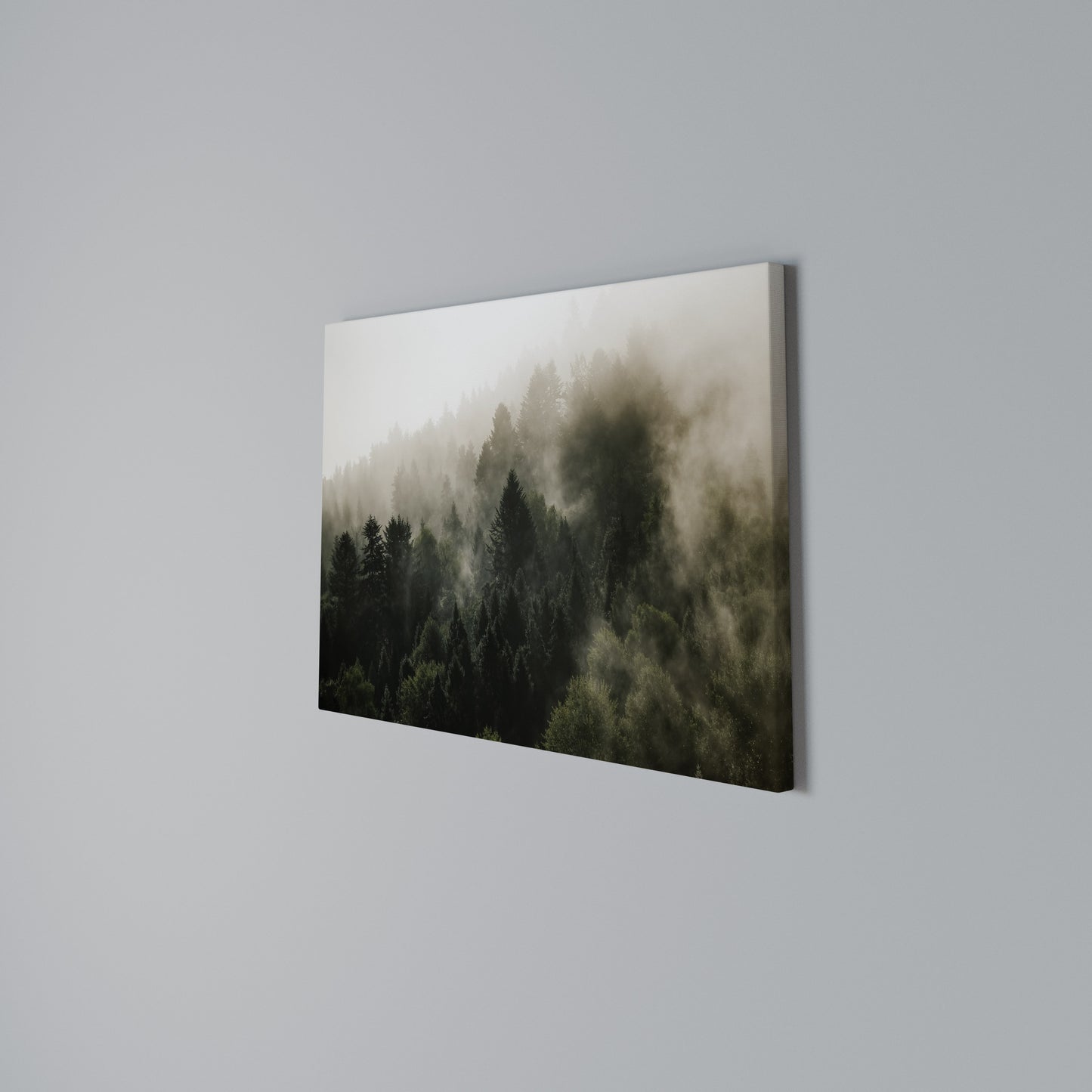 MISTY HIGHLANDS Horizontal Canvas Print