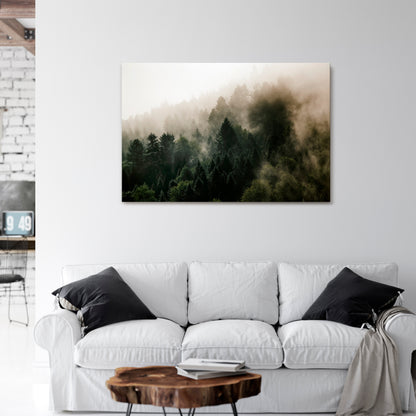 MISTY HIGHLANDS Horizontal Canvas Print