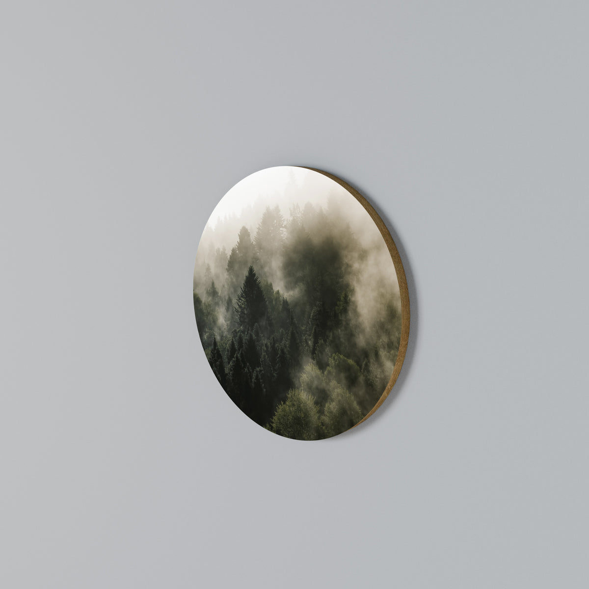 MISTY HIGHLANDS Arte de Parede Redonda