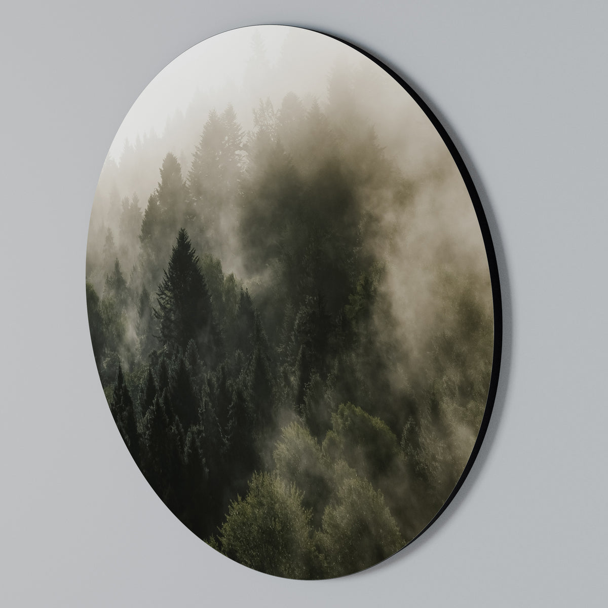 MISTY HIGHLANDS Arte de Parede Redonda
