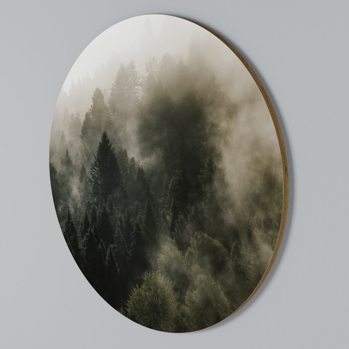MISTY HIGHLANDS Arte de Parede Redonda