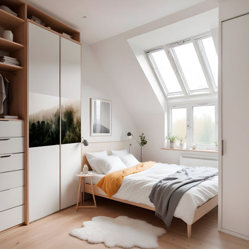 MISTY HIGHLANDS Peel and Stick Horizontal Poster