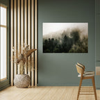 MISTY HIGHLANDS Peel and Stick Horizontal Poster