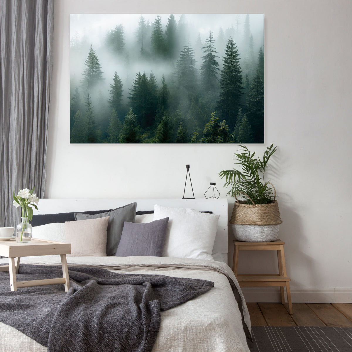 FOGGY CREST Horizontal Canvas Print