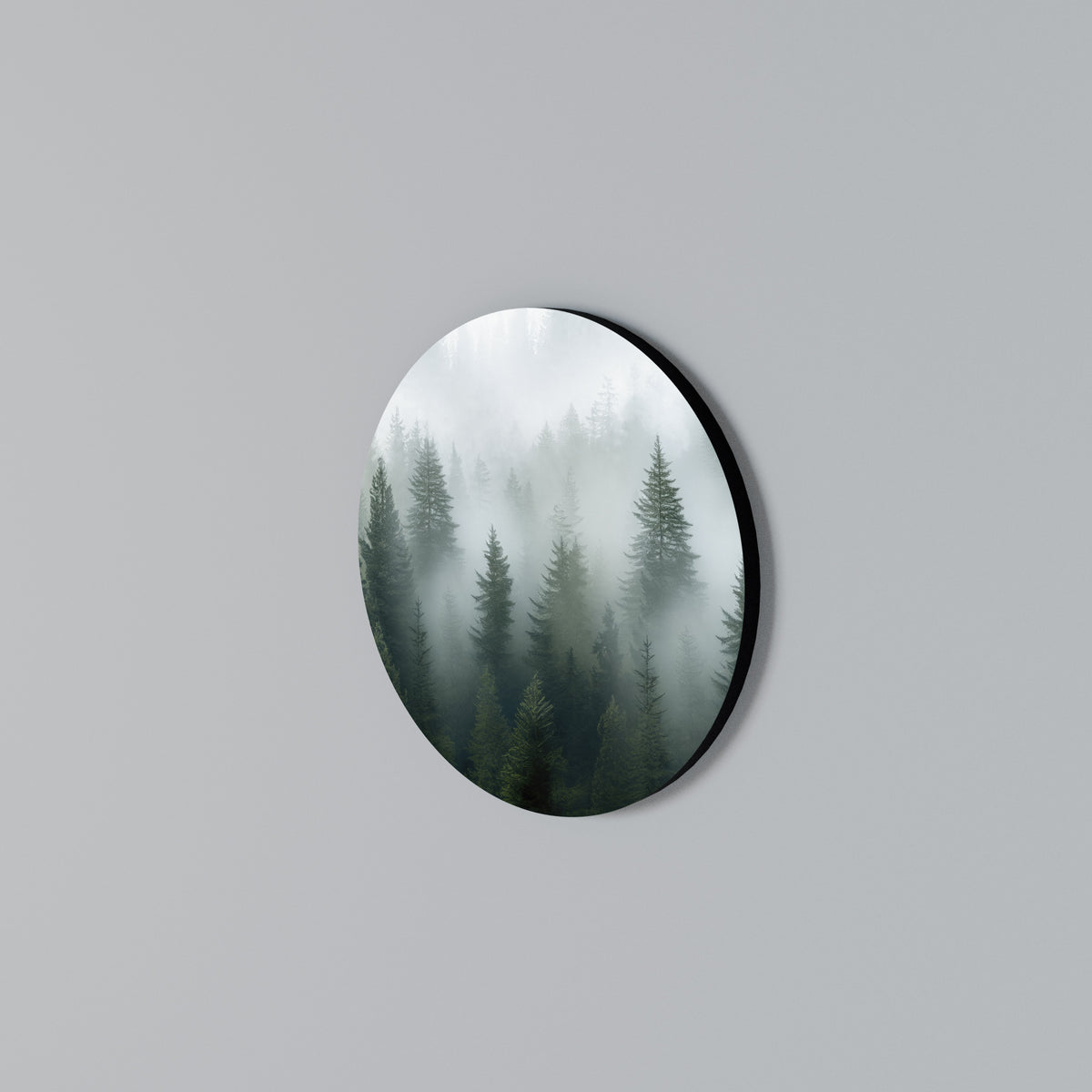 FOGGY CREST Arte de Parede Redonda
