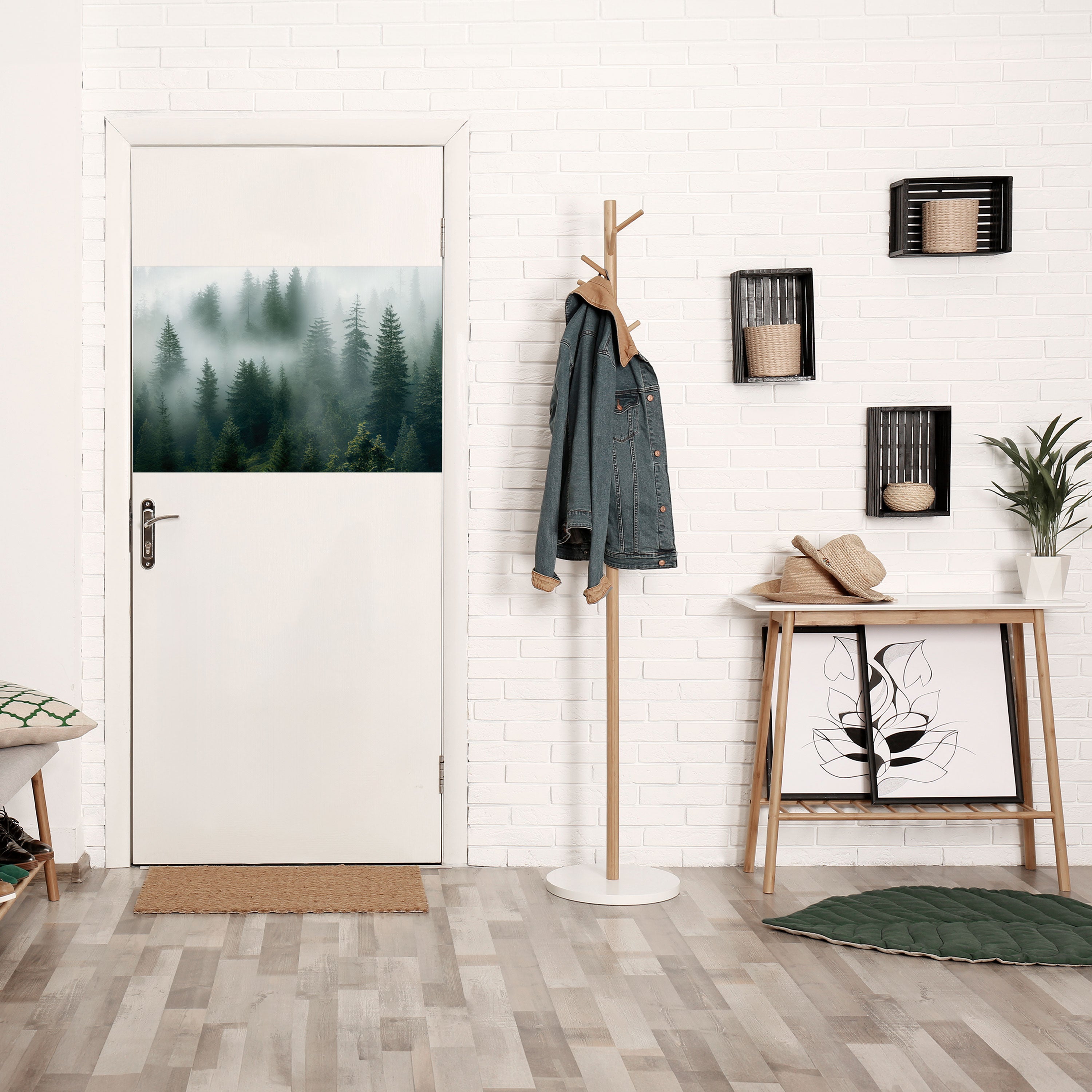 FOGGY CREST Peel and Stick Horizontal Poster