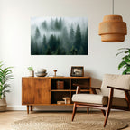 FOGGY CREST Peel and Stick Horizontal Poster