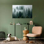 FOGGY CREST Peel and Stick Horizontal Poster