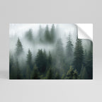 FOGGY CREST Peel and Stick Horizontal Poster