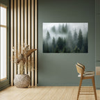 FOGGY CREST Peel and Stick Horizontal Poster