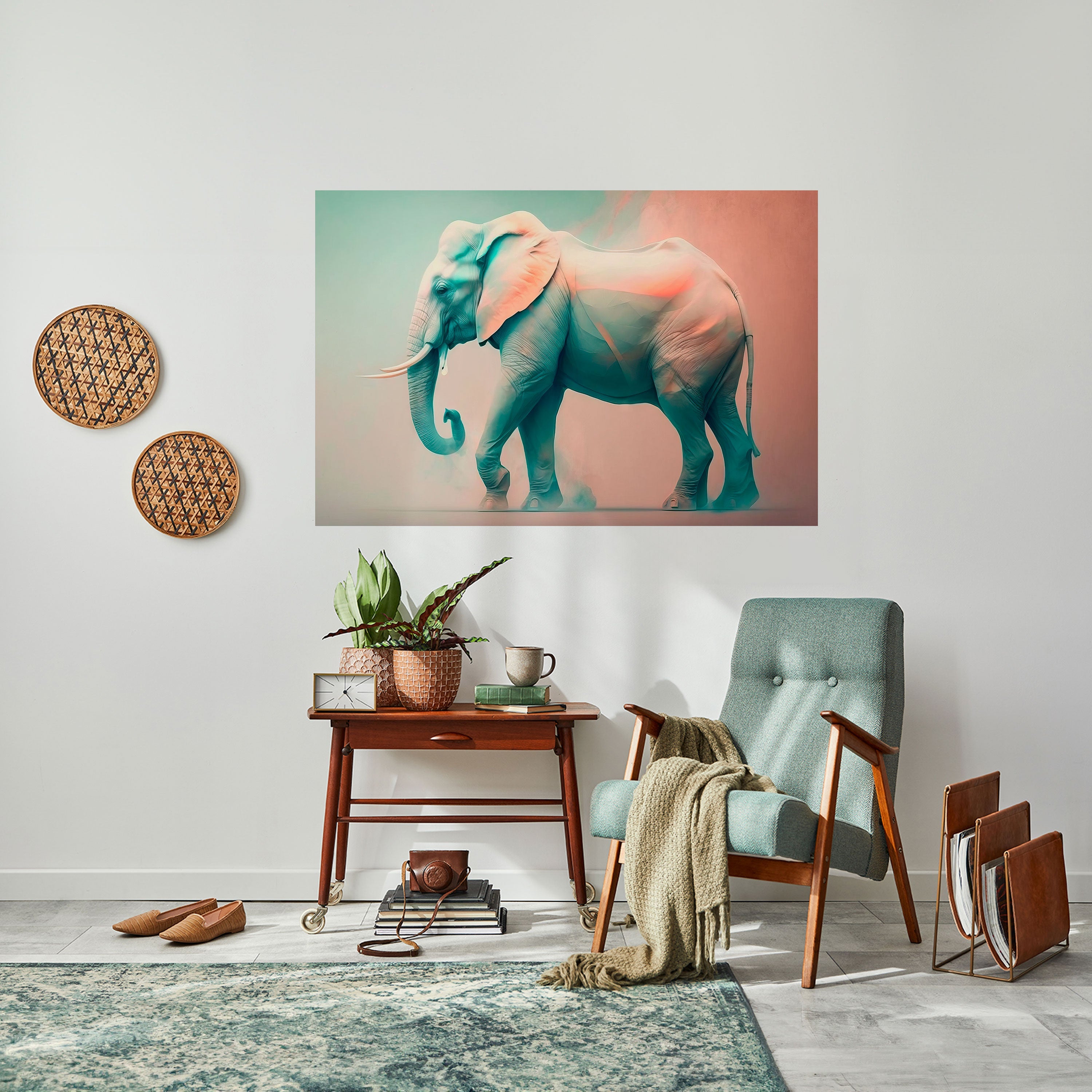 HOLO GIANT Peel and Stick Horizontal Poster