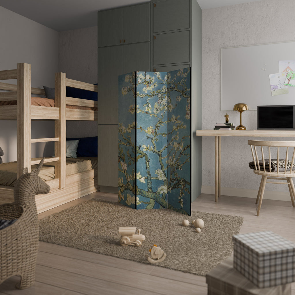 ALMOND BLOSSOM Biombo Decorativo de 3 Painéis