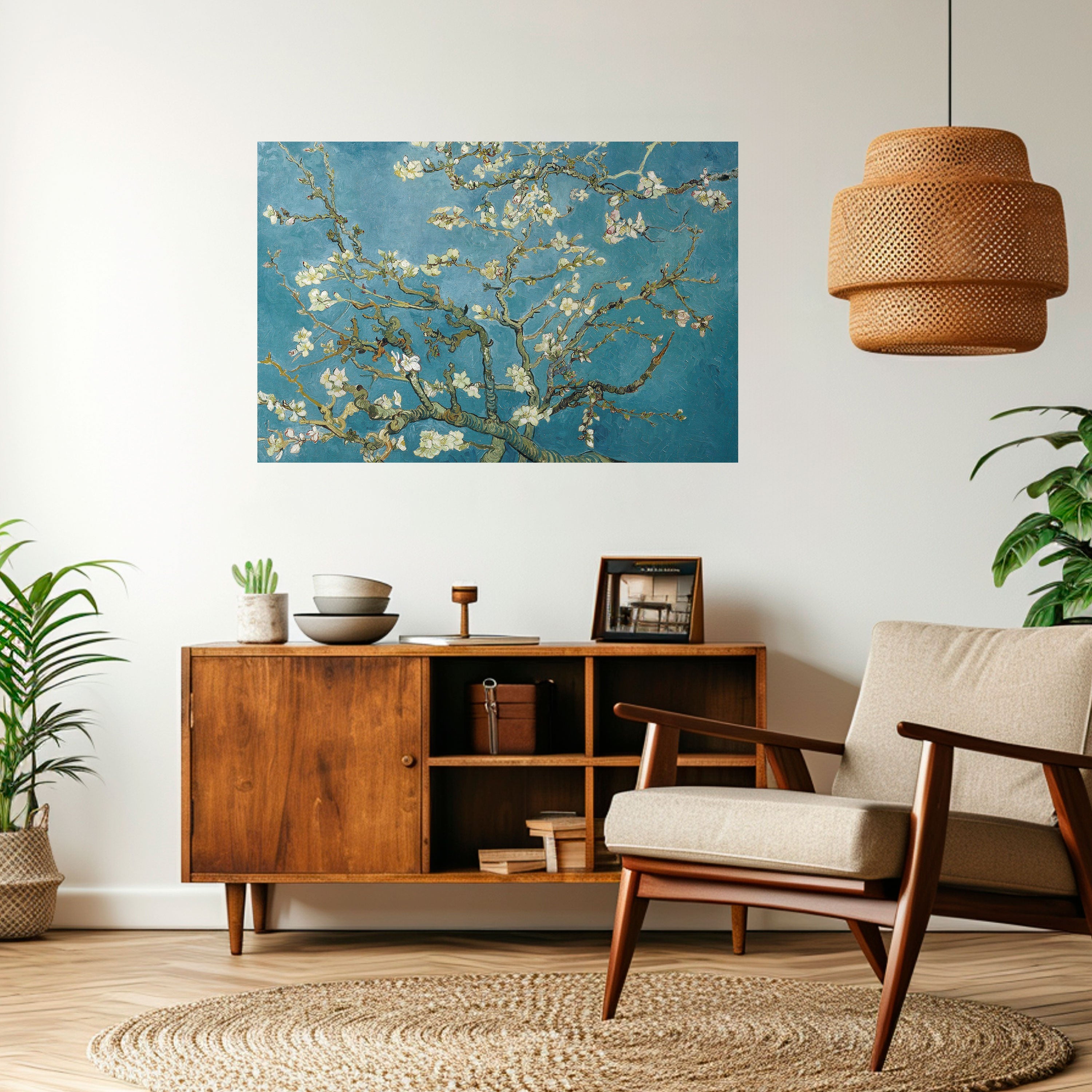 ALMOND BLOSSOM Peel and Stick Horizontal Poster