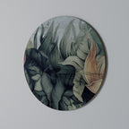 CRASHED LEAVES Quadro Redondo Decorativo