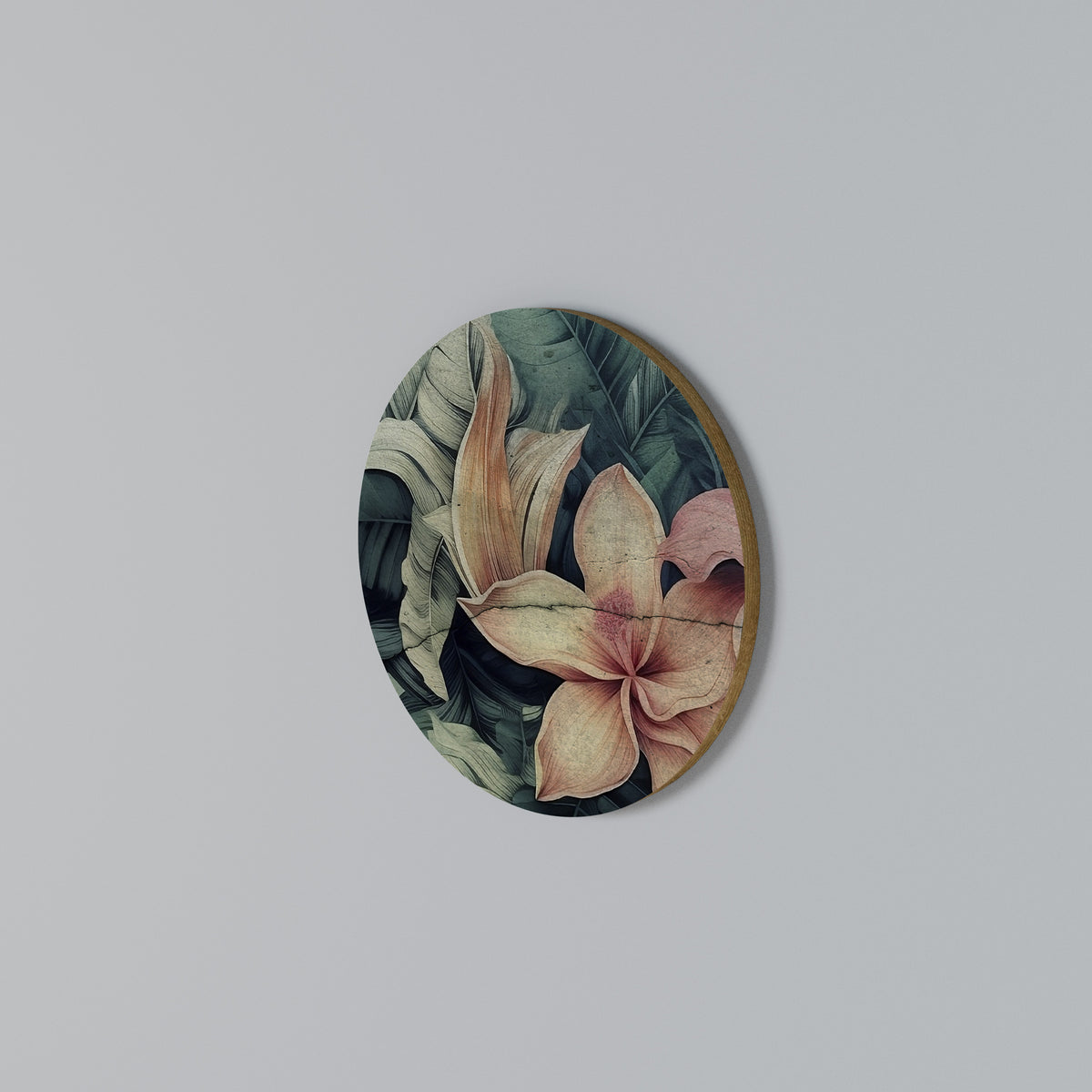 CRASHED LILY Arte de Parede Redonda