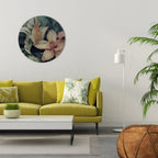CRASHED LILY Quadro Redondo Decorativo