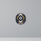 ARTFUL GEOMETRY Prateleira Oval Decorativa em Acabamento Preto