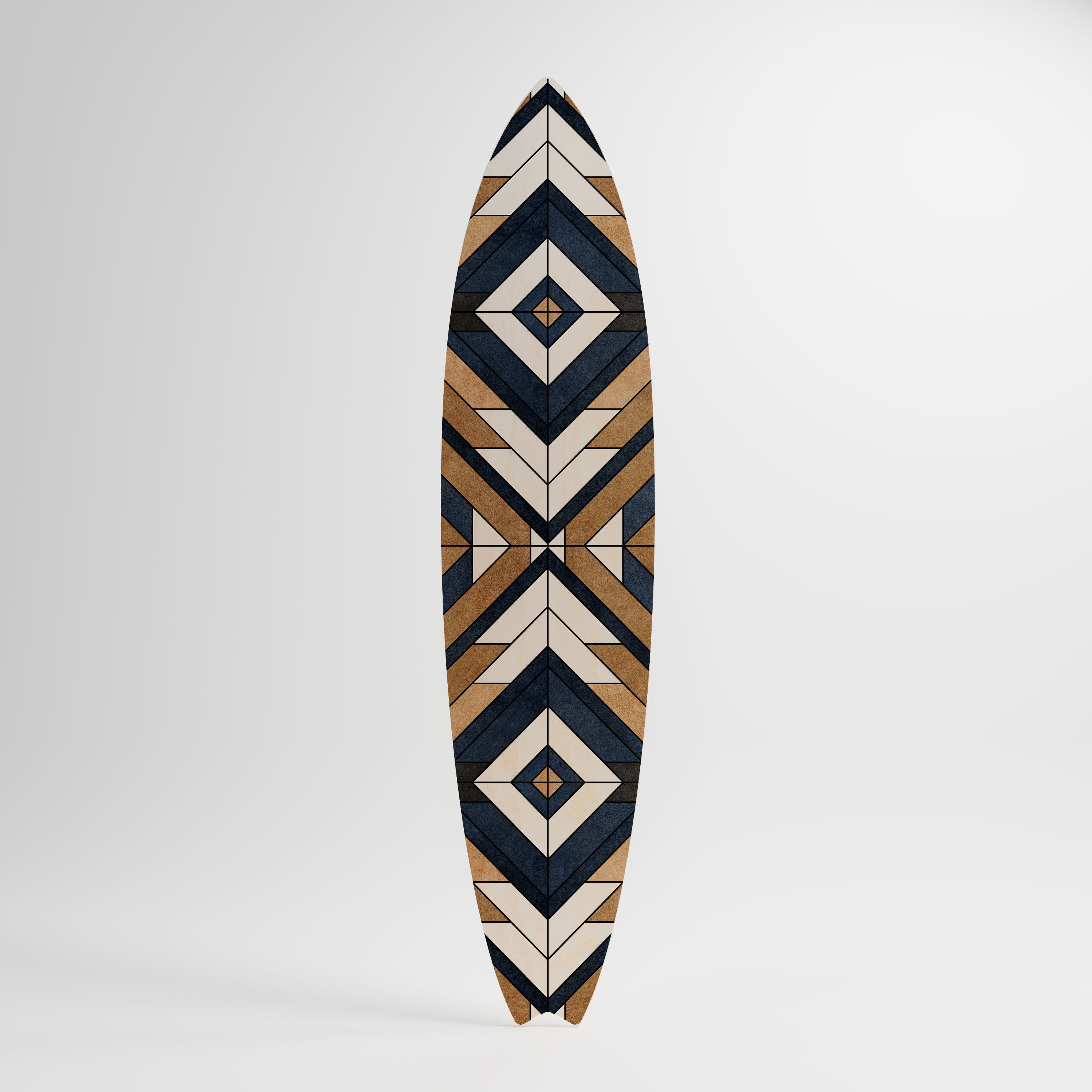 ARTFUL GEOMETRY Painel Decorativo Prancha de Surf