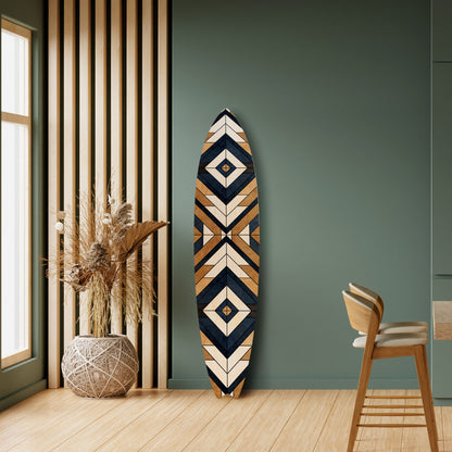 ARTFUL GEOMETRY Painel Decorativo Prancha de Surf