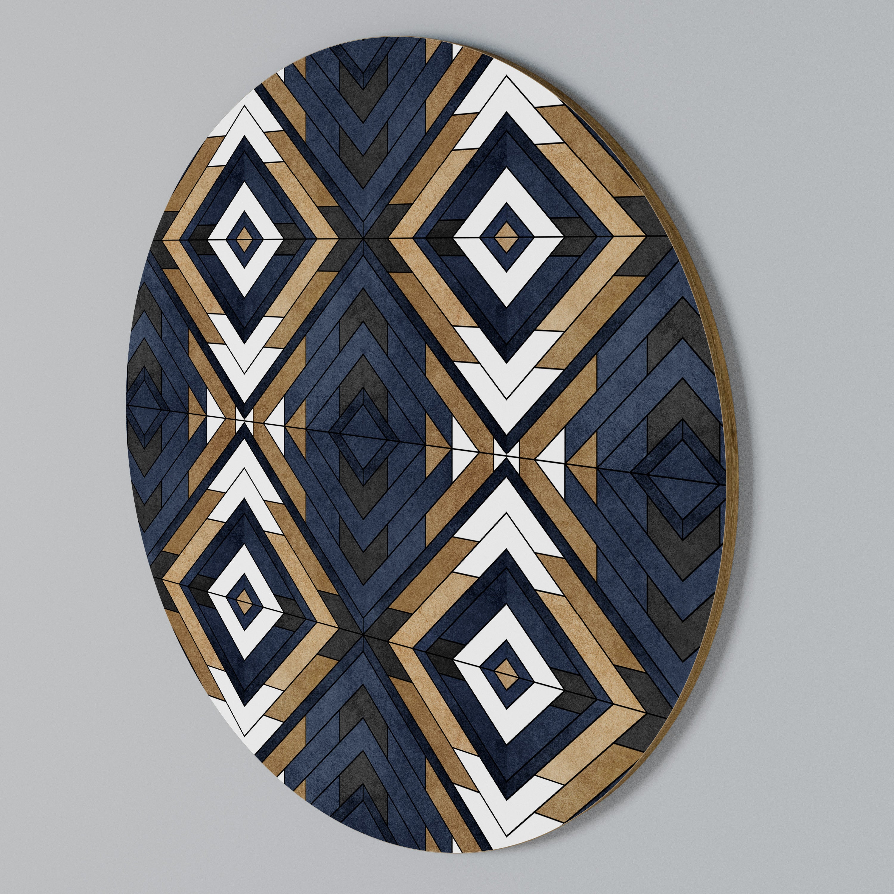 ARTFUL GEOMETRY Arte de Parede Redonda