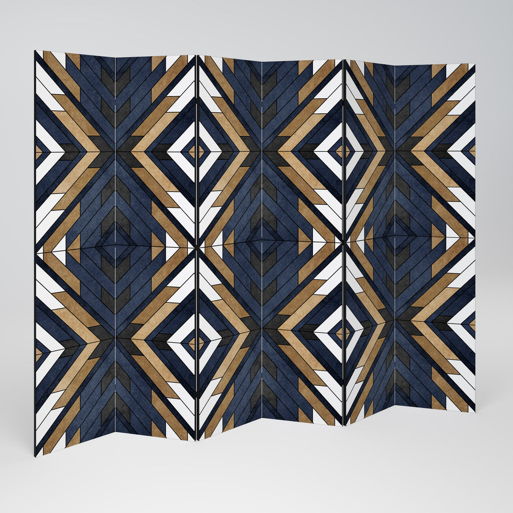 ARTFUL GEOMETRY Biombo Decorativo de 6 Painéis