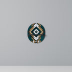 ARTISTIC GEOMETRY Prateleira Oval Decorativa em Acabamento Preto