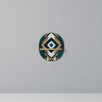 ARTISTIC GEOMETRY Oval Art Shelf In Oak Effect