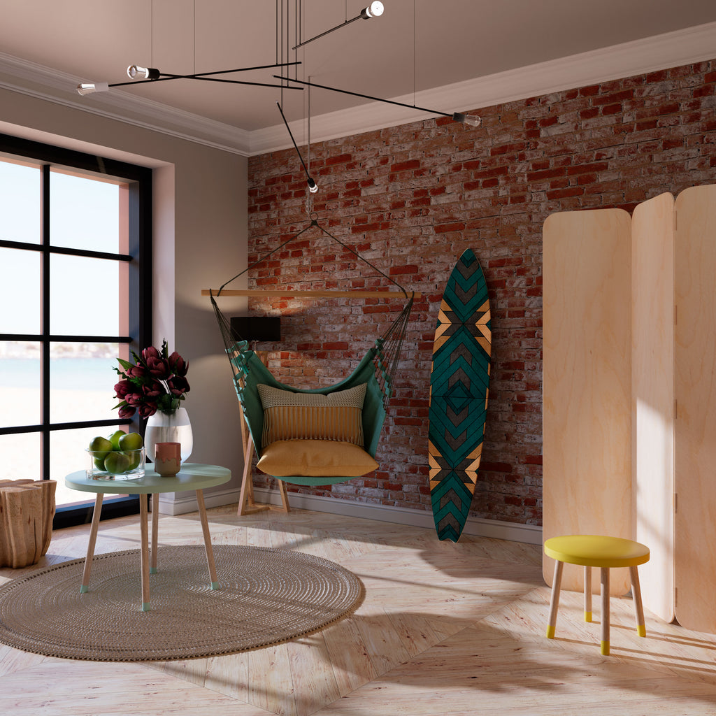 ARTISTIC GEOMETRY Painel Decorativo Prancha de Surf