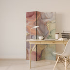 GOLDEN DREAMSCAPE RHYTHM Biombo Decorativo de 3 Painéis