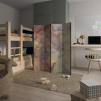 GOLDEN DREAMSCAPE RHYTHM Biombo Decorativo de 4 Painéis