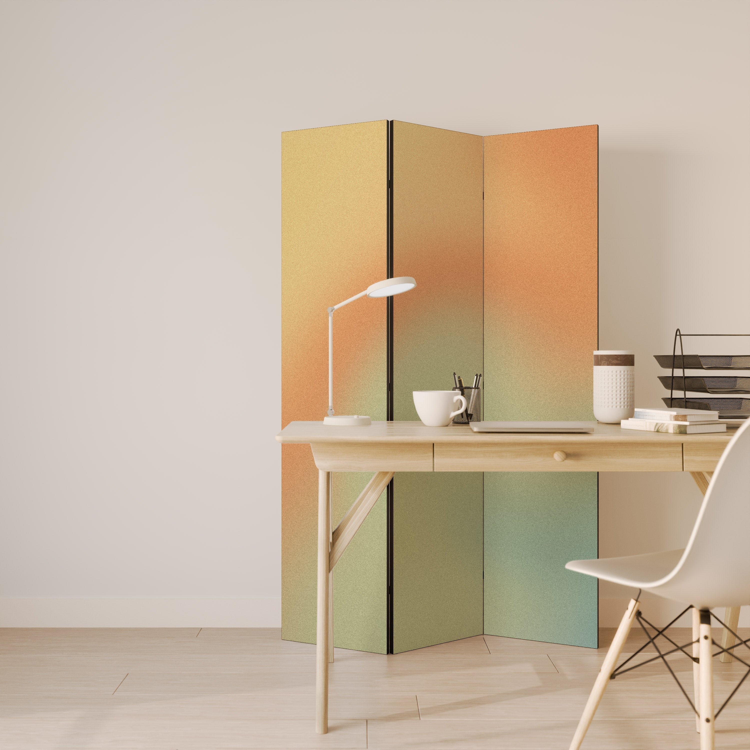 MIRAGE MELODIES Biombo Decorativo de 3 Painéis