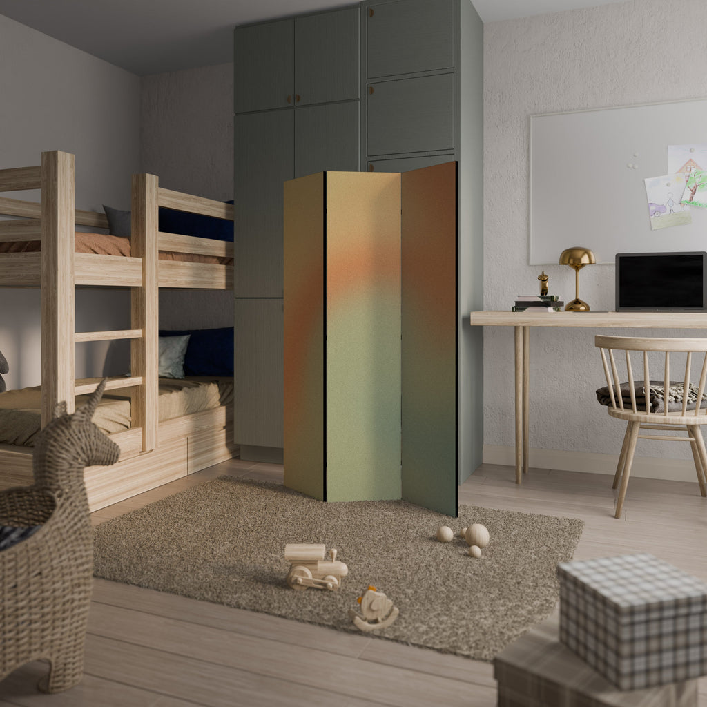 MIRAGE MELODIES Biombo Decorativo de 3 Painéis