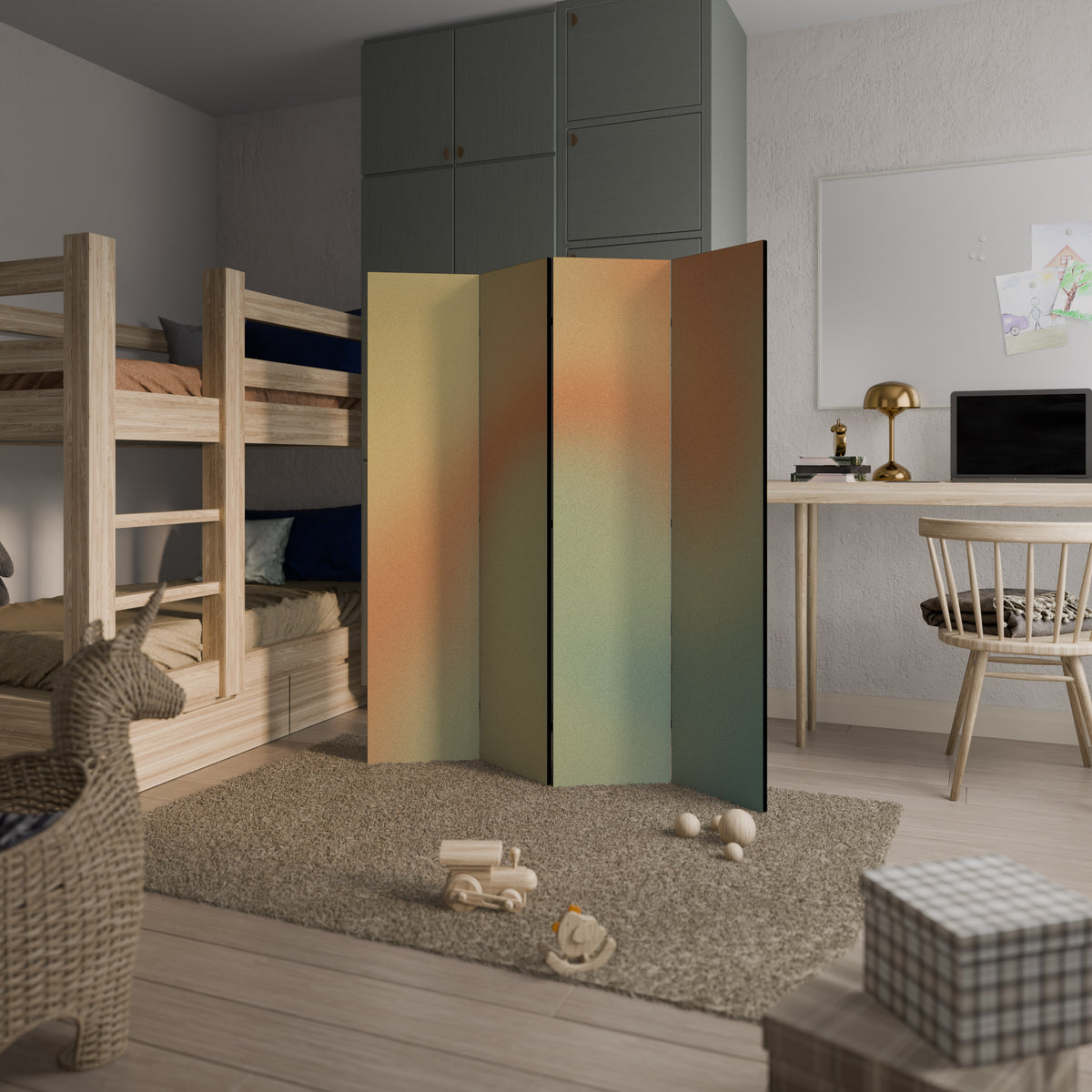 MIRAGE MELODIES 4-Panel Room Divider