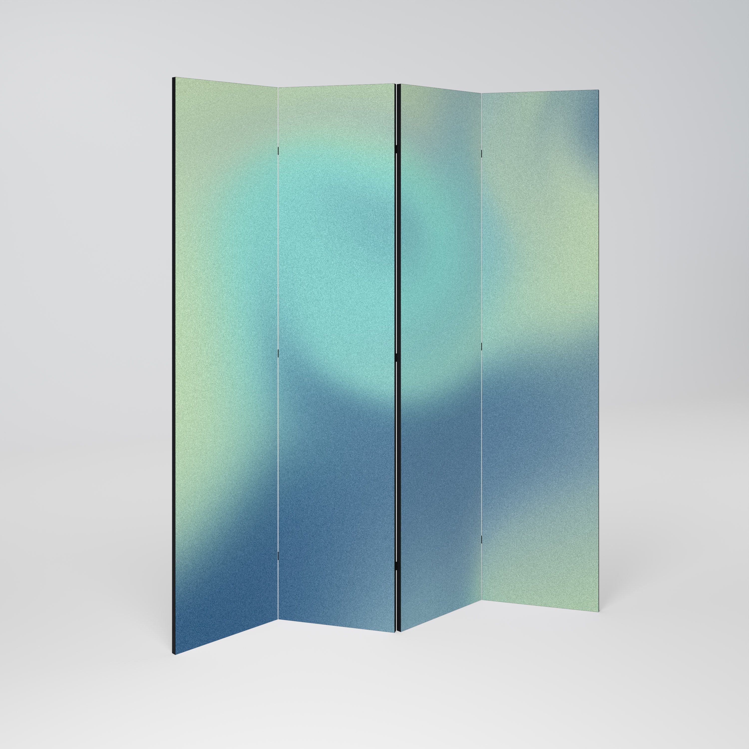 ETHEREAL SHADES UNVEILED Biombo Decorativo de 4 Painéis