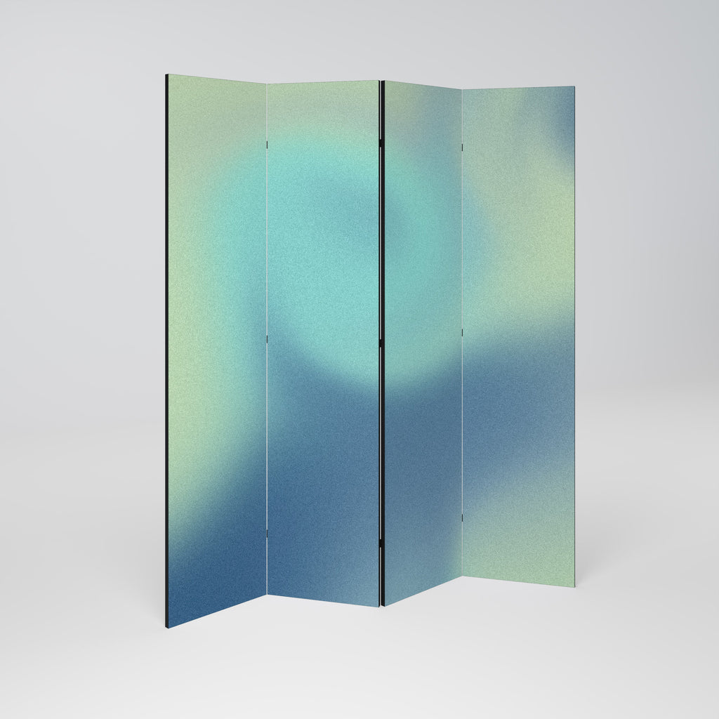 ETHEREAL SHADES UNVEILED Biombo Decorativo de 4 Painéis
